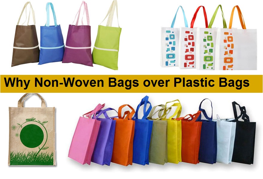 How do non-woven bags compare to plastic bags?